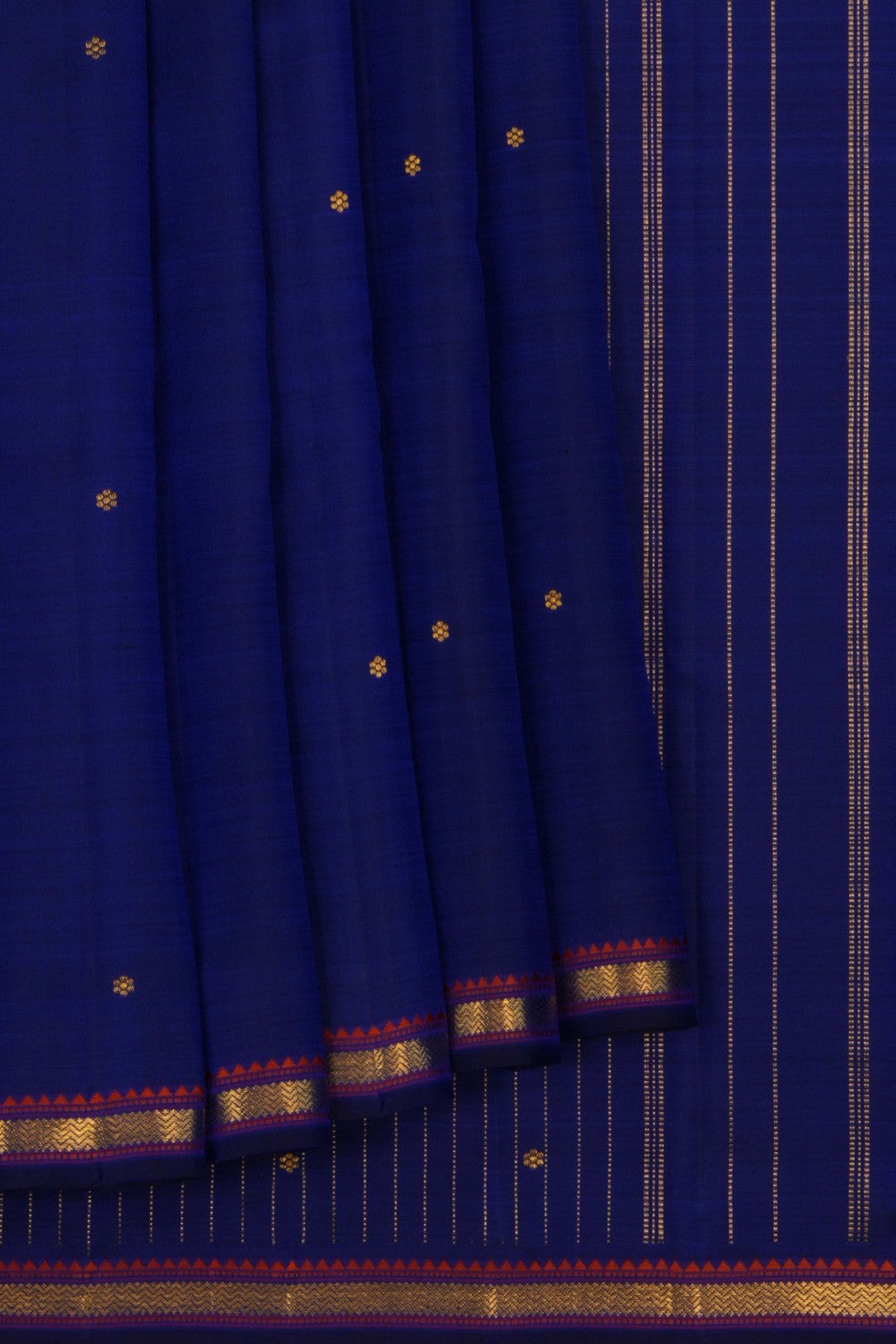 Image of Arani Silk Indigo Blue Saree
